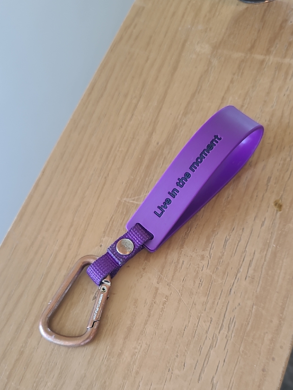 Lululemon Purple Keychain Wristlet with Carabiner - Picture 4 of 5